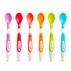 Munchkin Infant Spoon Soft-Tip Multi-Color, 6 Count BPA Free